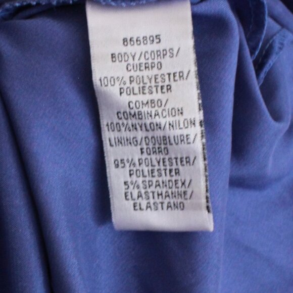 JS Collections Flutter Sleeve Embroidered Dress in Blue - Picture 11 of 12